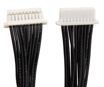 Front and back of 10p-10p cable