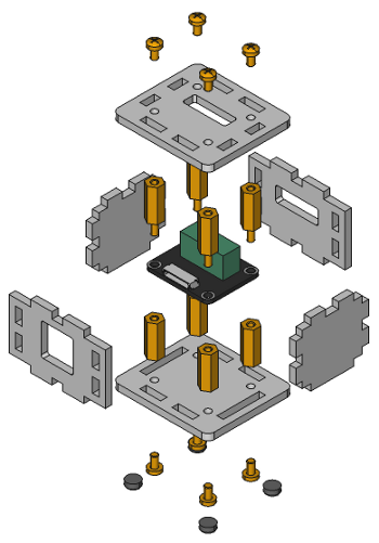 Explosionszeichnung für Analog In Bricklet