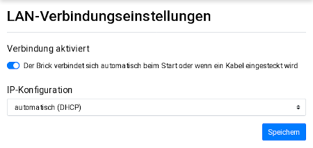 ESP32 Ethernet Brick LAN-Verbindung konfigurieren