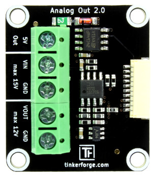 Analog Out Bricklet 2.0 Anschlussklemmen