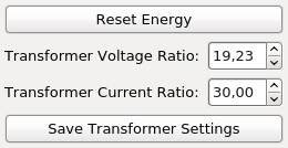 Energy Monitor Bricklet Ratio Konfiguration