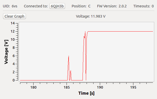 Voltage Bricklet im Brick Viewer