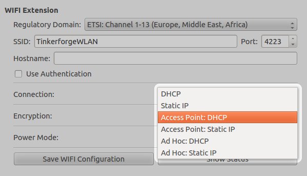 Konfiguration von Ad Hoc und Access Point Modus