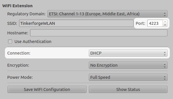 Konfiguriere die Verbindung mit DHCP