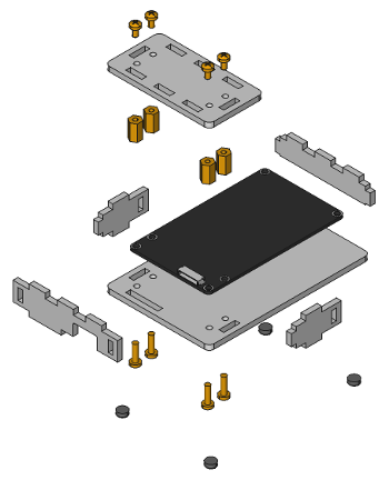 Explosionszeichnung für NFC/RFID Bricklet