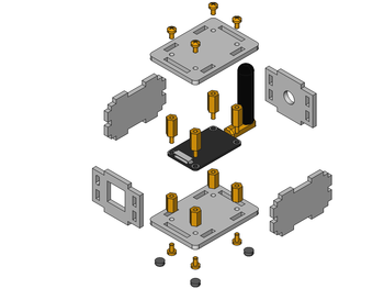 Explosionszeichnung für Remote Switch Bricklet 2.0