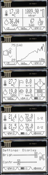 GUI auf dem LCD 128x64 Bricklet