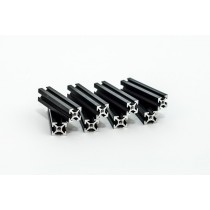 MakerBeam 40mm, 8 Stk., schwarz