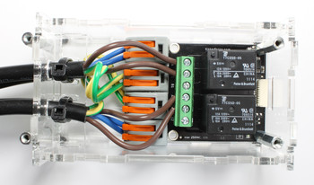 Case for Dual Relay Bricklet with two relays connected