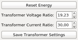 Energy Monitor Bricklet ratio configuration