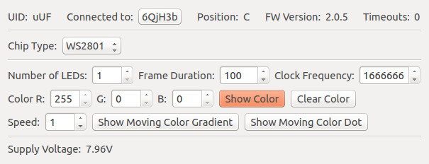 LED Strip Bricklet in Brick Viewer