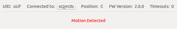 Motion Detector Bricklet in Brick Viewer