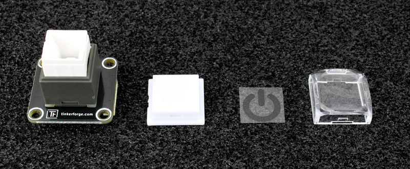 RGB LED Button Bricklet disassembled