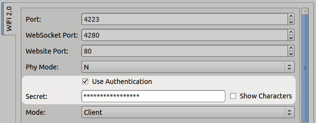 WIFI Extension 2.0 phy authentication configuration