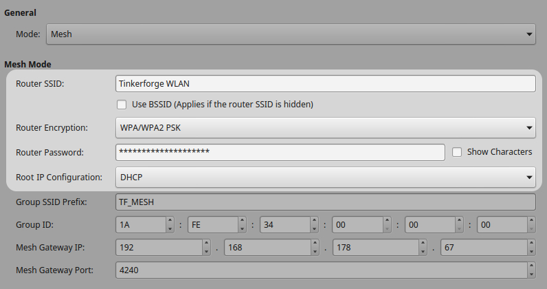 Mesh Router Configuration