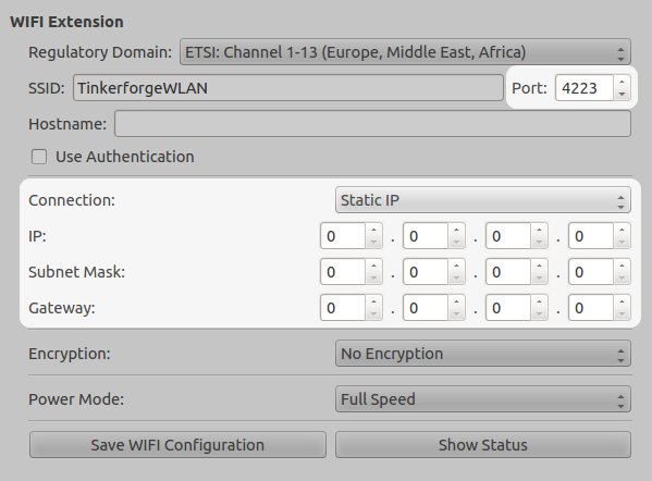 Configure connection as static IP