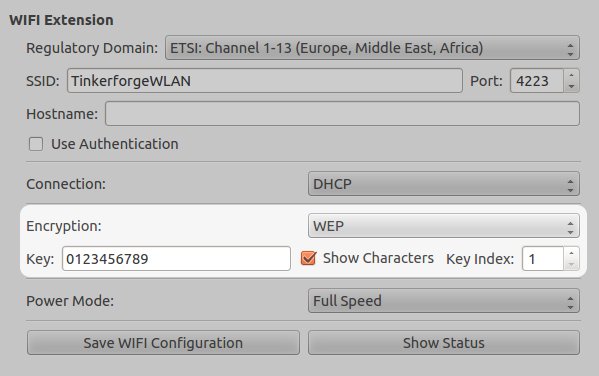 Configure WEP encryption