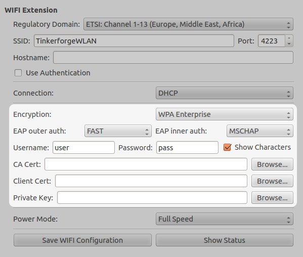Configure WPA Enterprise encryption