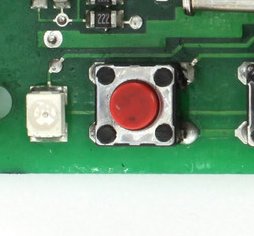 Closeup of Remote Control Button