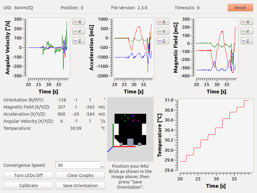 IMU Brick in Brick Viewer