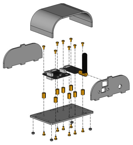 Exploded assembly drawing