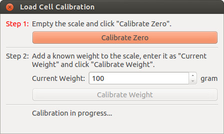 Load Cell Bricklet calibration in Brick Viewer