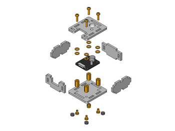 Exploded assembly drawing for Sound Intensity Bricklet