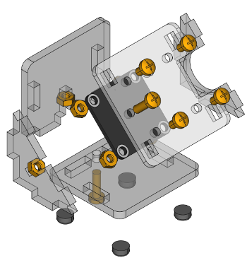 Exploded assembly drawing for Sound Pressure Level Bricklet