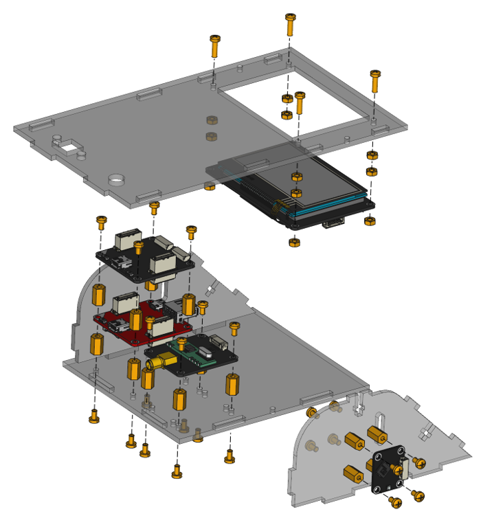 Exploded assembly drawing