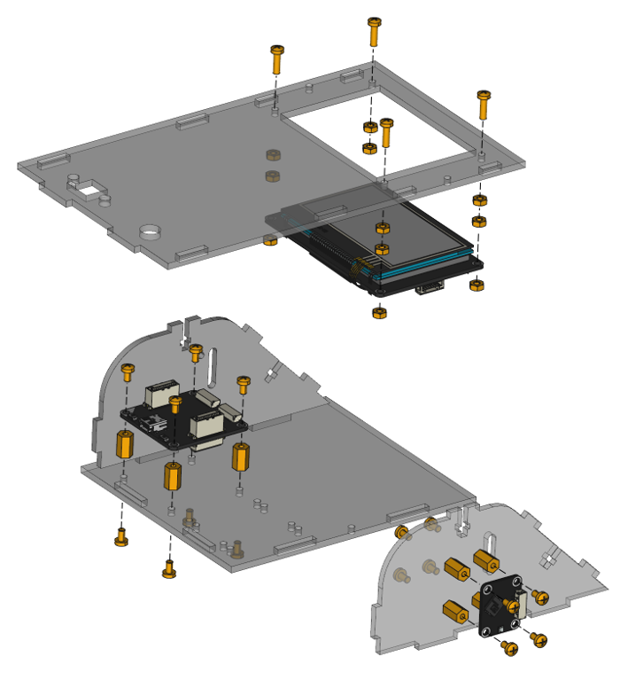 Exploded assembly drawing