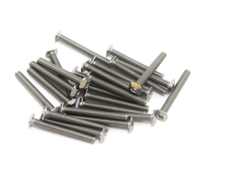 M3 Square Headed Bolts with Hex Hole, 25mm, 25pcs