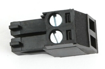 2 Pole Black Connector (Screw Clamp)