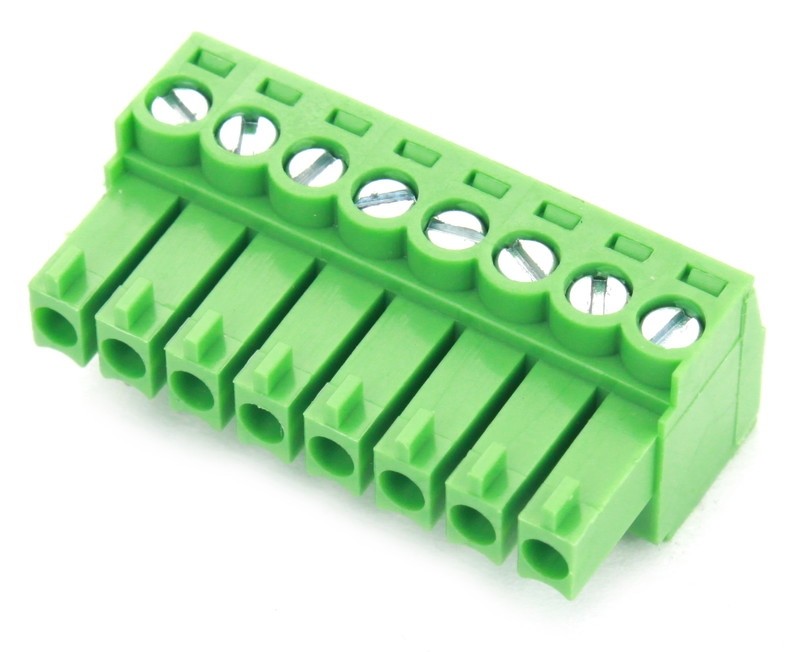 8 Pole Green Connector (Screw Clamp)