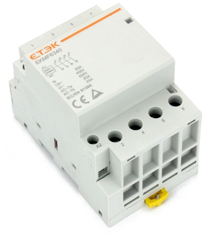 Contactor 4 pole, DIN-Rail, 63A