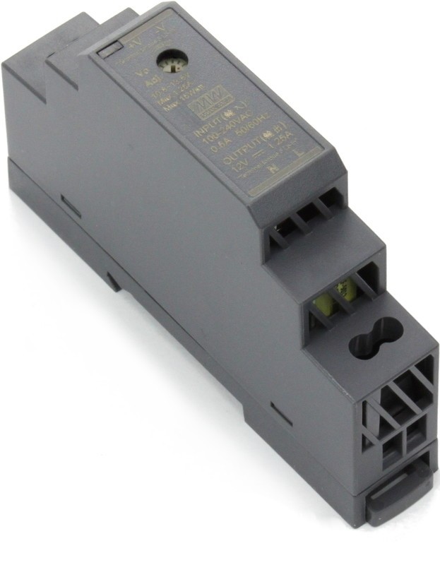 DIN-Rail Power Supply 230VAC - 12VDC 1.25A