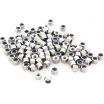 M3 Self Locking Nuts, 100pcs 