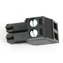 2 Pole Black Connector (Screw Clamp)