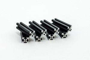 MakerBeam 40mm, 8pcs, black 